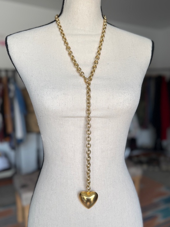 Roxanne Assoulin Jewelry - Roxanne Assoulin The Puffy Heart Necklace in Gold